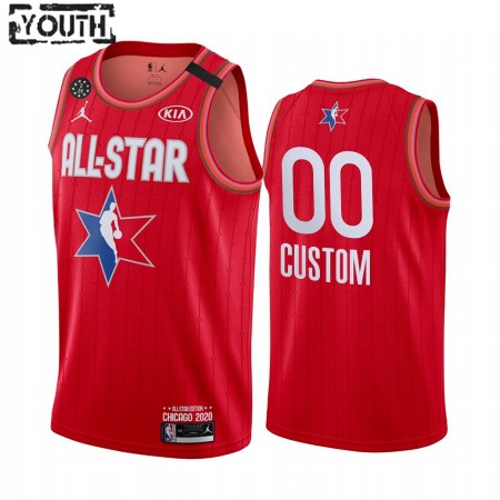 Dres NBA 2020 All-Star Prilagođeni Jordan Brand Crvena Swingman - Dječji